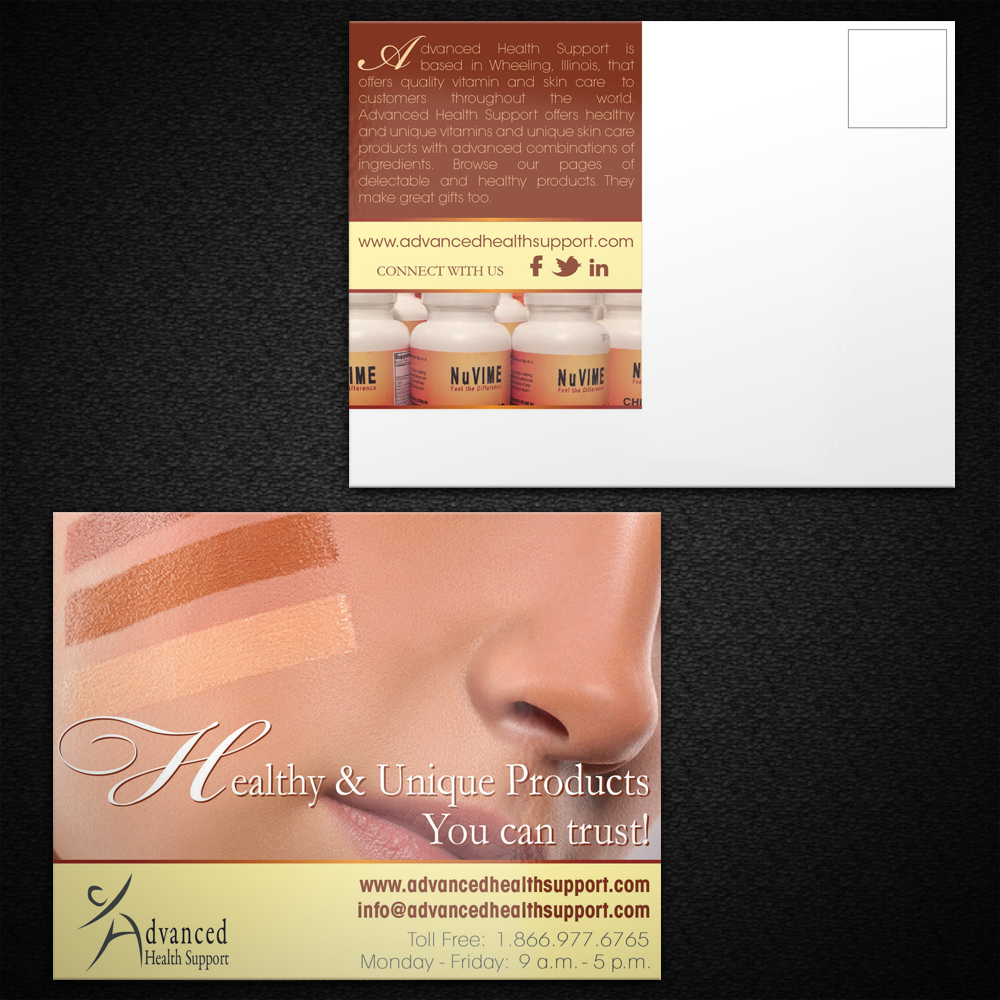 Postcard Design by Mon01 for NuVIME, Inc | Design #3388856