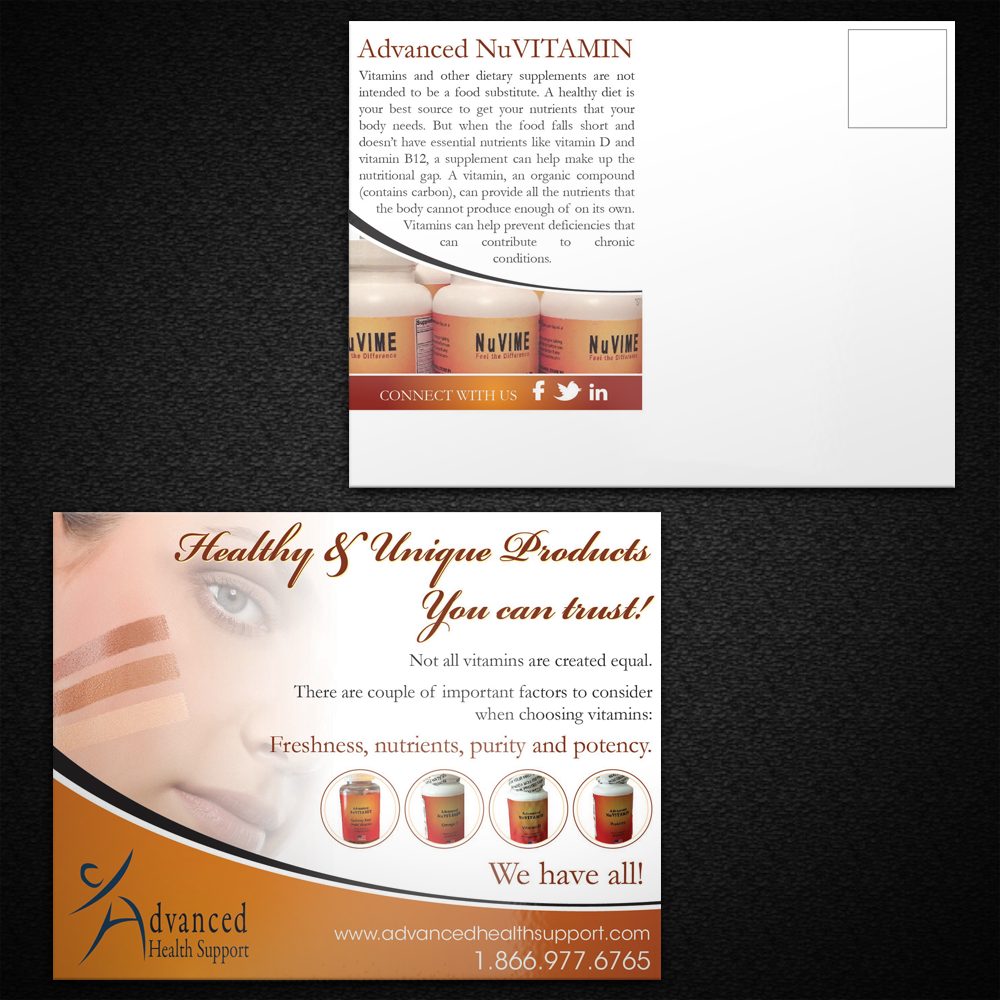 Postcard Design by Mon01 for NuVIME, Inc | Design #3396946