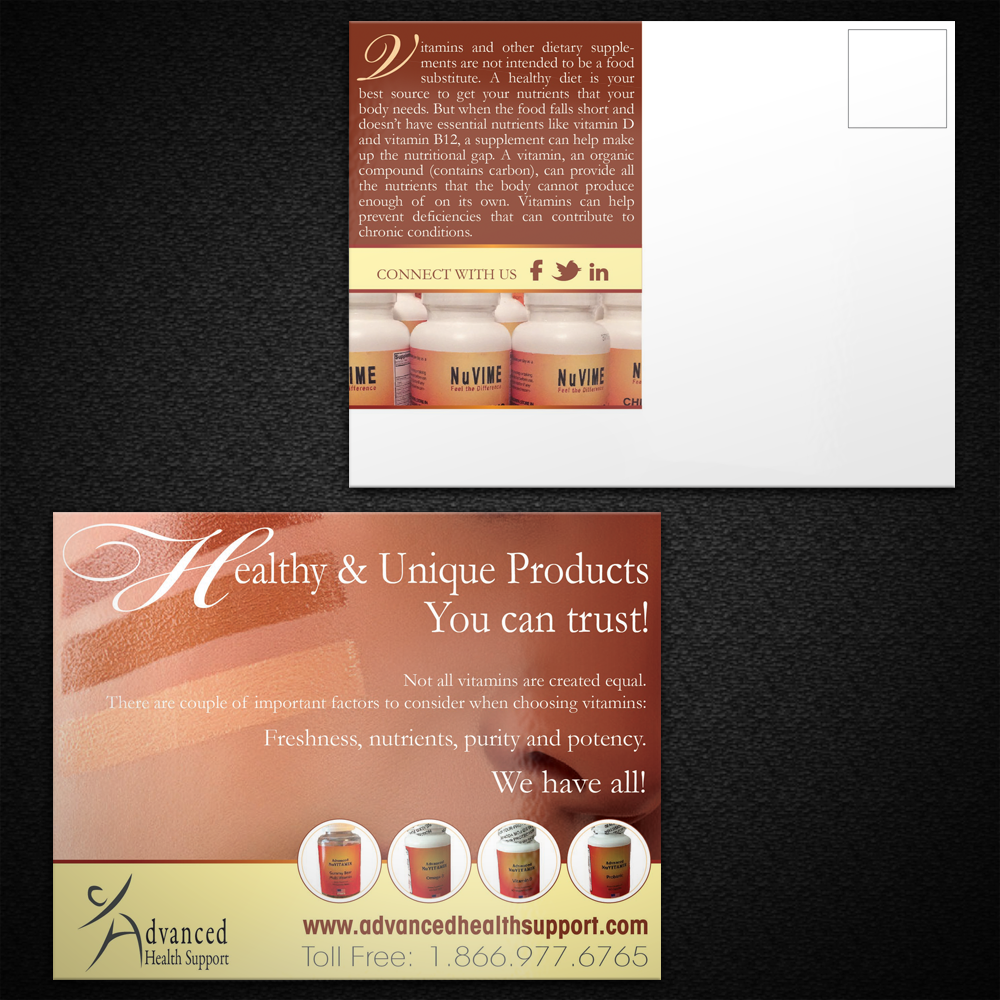 Postcard Design by Mon01 for NuVIME, Inc | Design #3397127