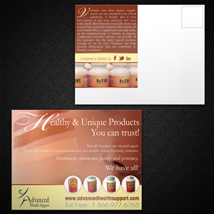 Postcard Design by Mon01 for NuVIME, Inc | Design: #3397127