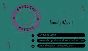 Design de Carte de Visite par PriDegree pour Cupcakes and Crumbs | Design : #3374599