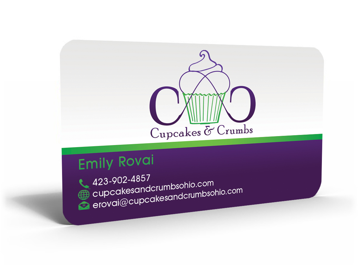 Business Card Design by Hardcore Design for Cupcakes and Crumbs | Design #3393983