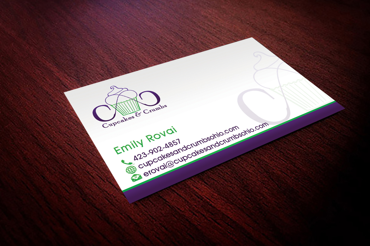 Business Card Design by Hardcore Design for Cupcakes and Crumbs | Design #3393987