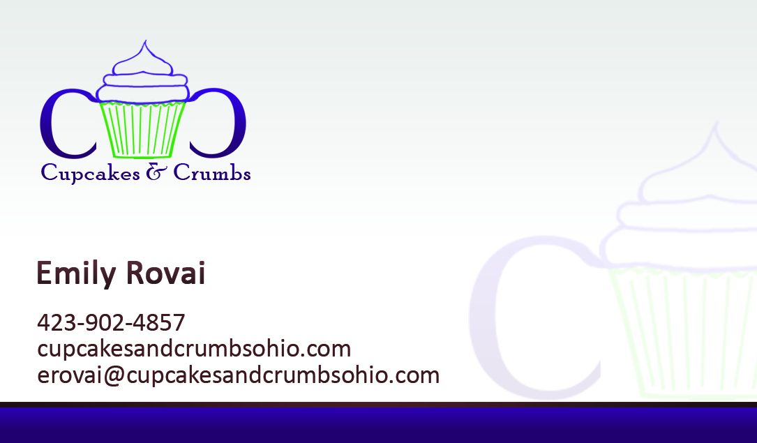 Design de Carte de Visite par Hardcore Design pour Cupcakes and Crumbs | Design #3421595