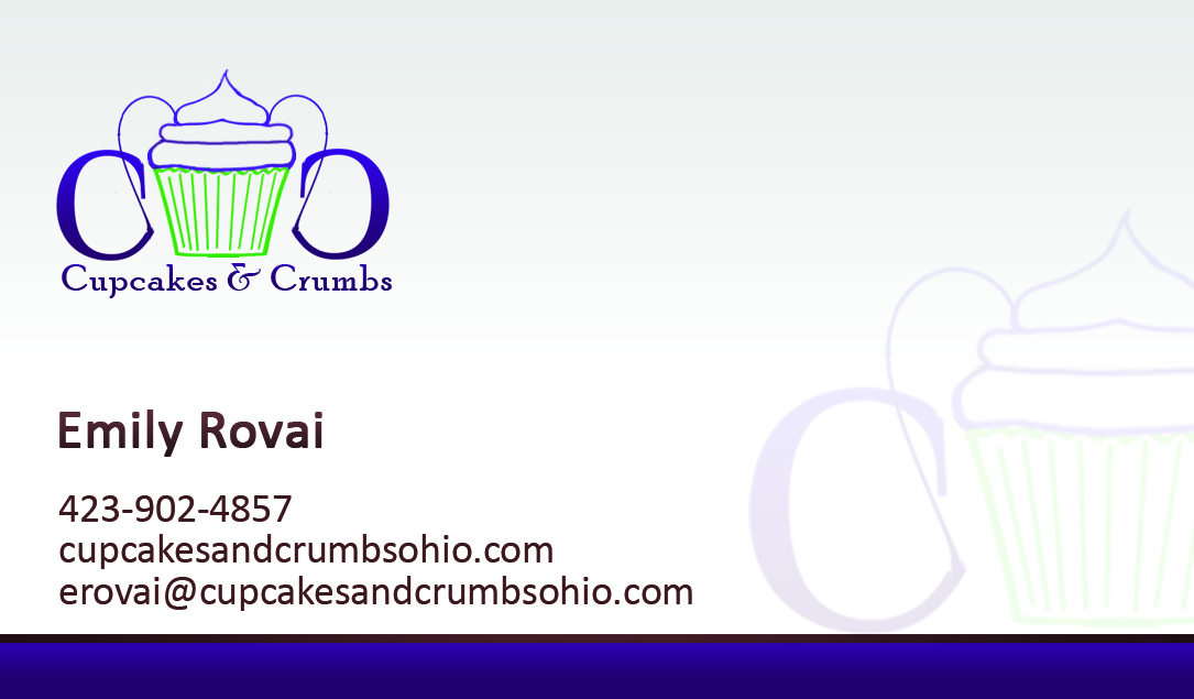 Business Card Design by Hardcore Design for Cupcakes and Crumbs | Design #3423261