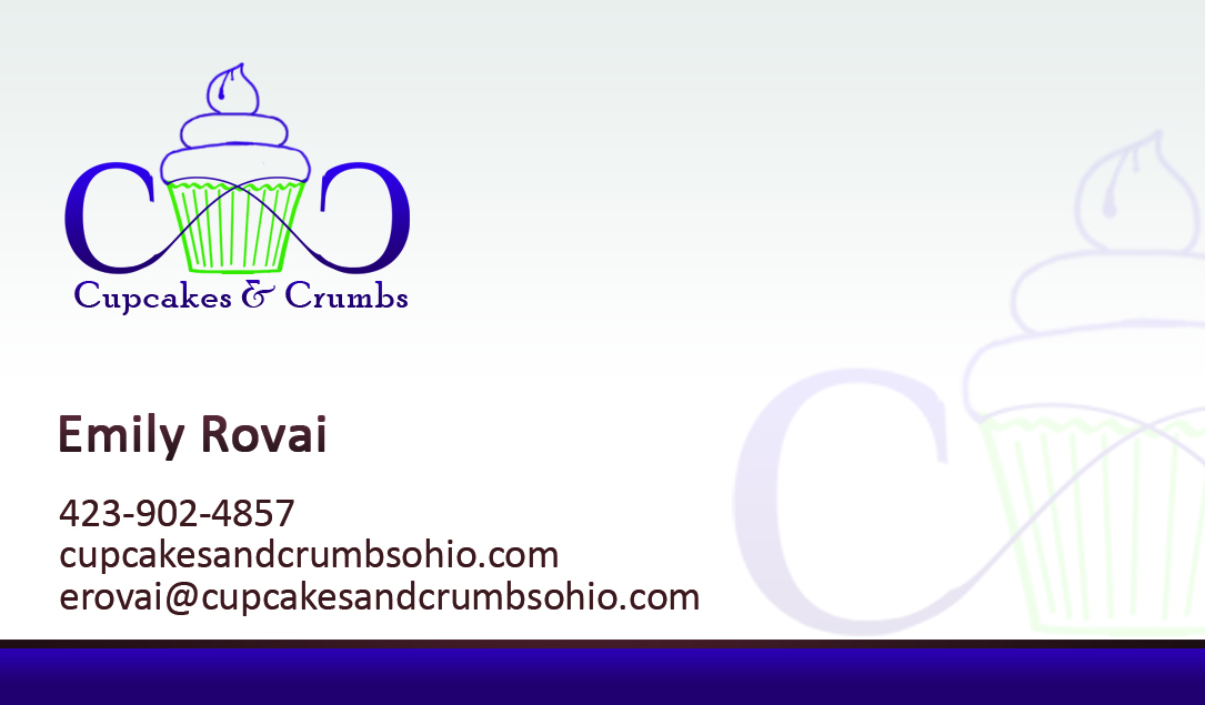Business Card Design by Hardcore Design for Cupcakes and Crumbs | Design #3431822