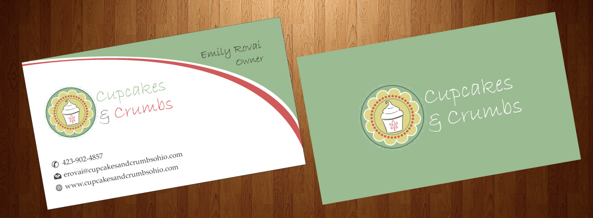 Business Card Design by HarmiDesigning for Cupcakes and Crumbs | Design #3355635