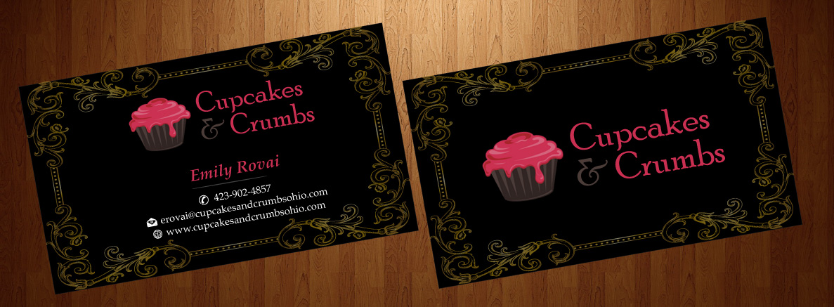 Business Card Design by harmi_199 for Cupcakes and Crumbs | Design #3355637