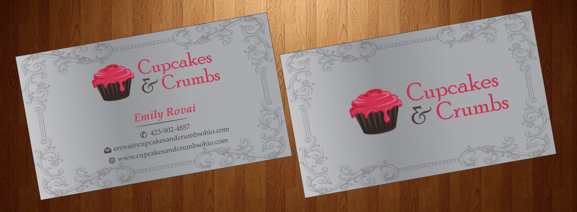 Business Card Design by HarmiDesigning for Cupcakes and Crumbs | Design #3355639