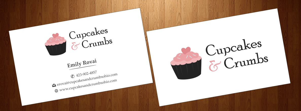 Business Card Design by harmi_199 for Cupcakes and Crumbs | Design #3355641