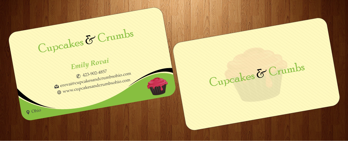 Business Card Design by harmi_199 for Cupcakes and Crumbs | Design #3360163