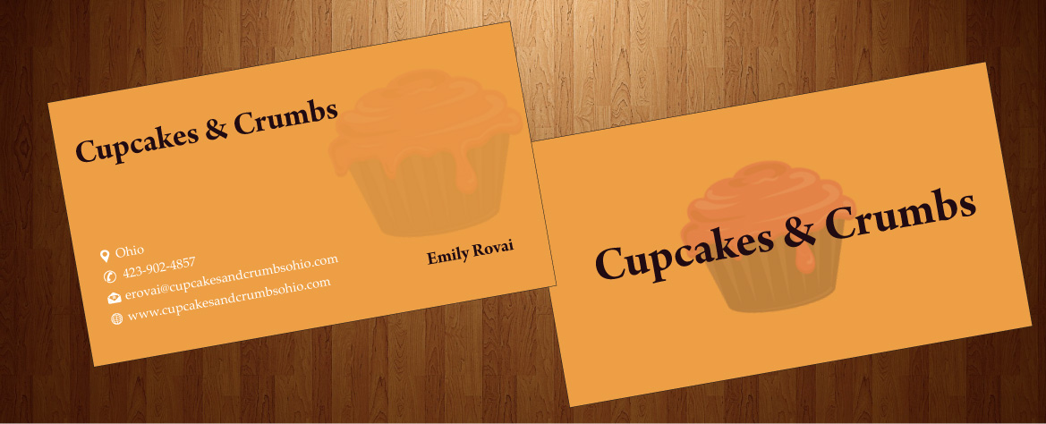 Business Card Design by harmi_199 for Cupcakes and Crumbs | Design #3360172