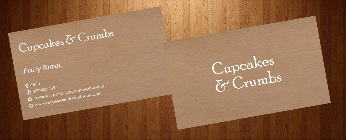 Business Card Design by harmi_199 for Cupcakes and Crumbs | Design #3360247