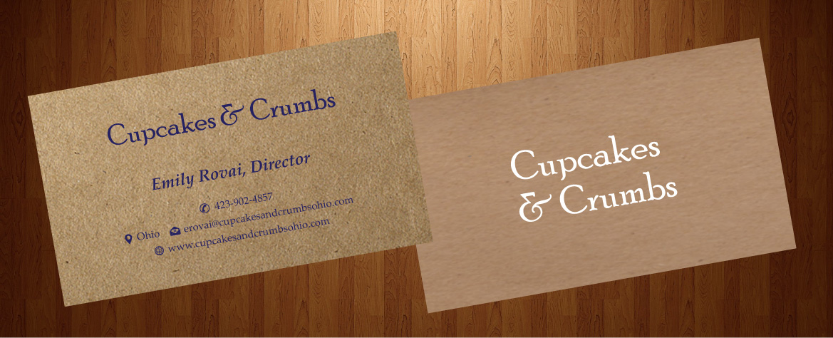 Business Card Design by HarmiDesigning for Cupcakes and Crumbs | Design #3360277