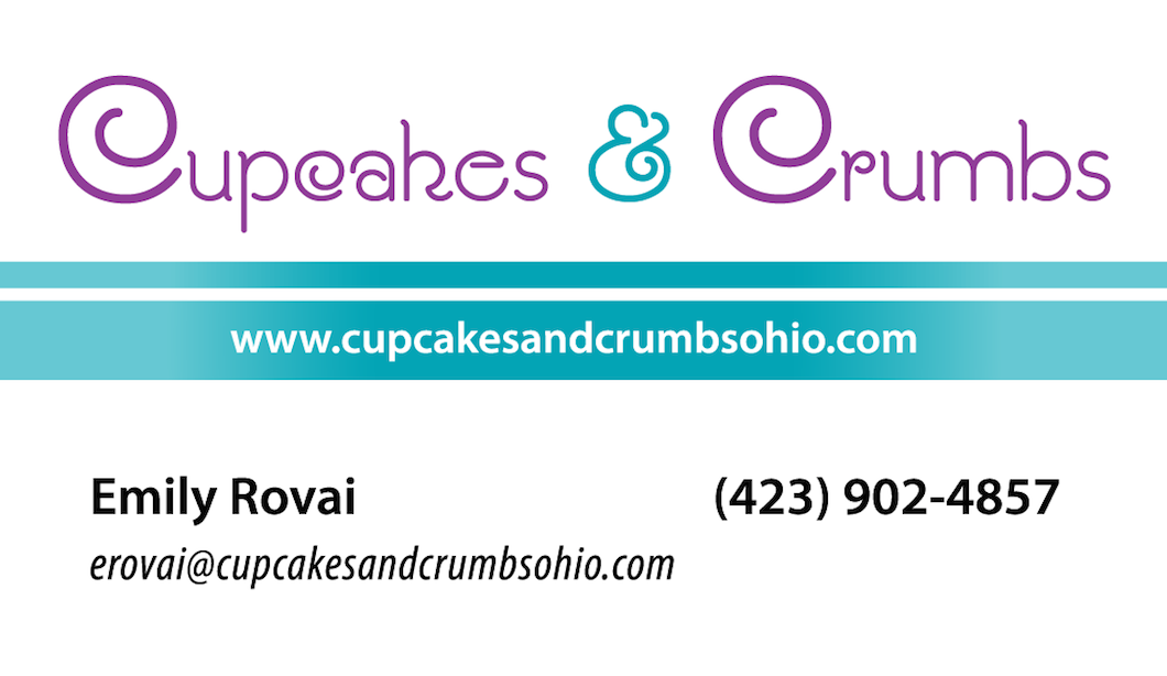 Business Card Design by ebaker for Cupcakes and Crumbs | Design #3361739
