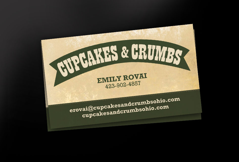 Business Card Design by The Third Eye for Cupcakes and Crumbs | Design #3366352