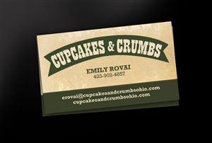 Design de Carte de Visite par The Third Eye pour Cupcakes and Crumbs | Design : #3366352