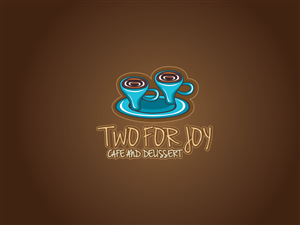 Two for Joy cafe and delissert | Logo Design by Gaia Creative