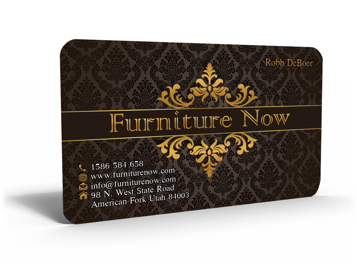 Business Card Design by Hardcore Design for Furniture Now | Design #3373164