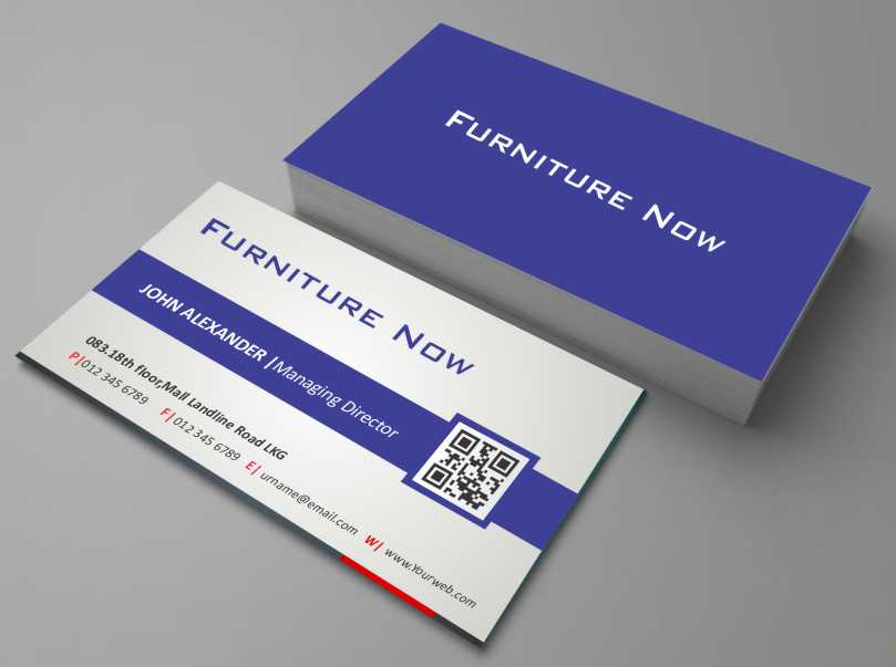 Business Card Design by AwsomeD for Furniture Now | Design #3356739