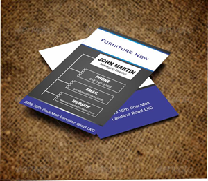 Business Card Design by AwsomeD for Furniture Now | Design: #3356740