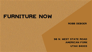 Business Card Design by Stunningd for Furniture Now | Design: #3373611