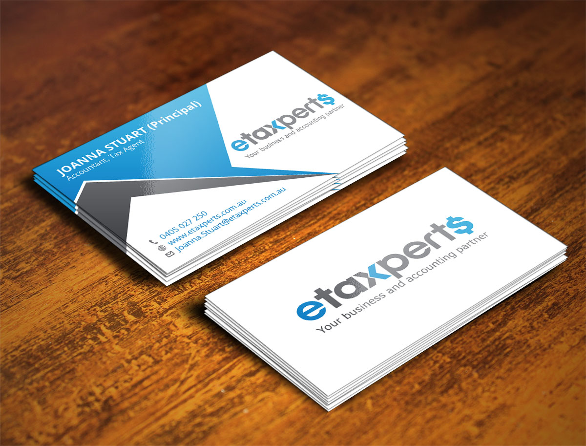 Business Card Design by Verified artistry (Design garden) for etaxperts | Design #9206962