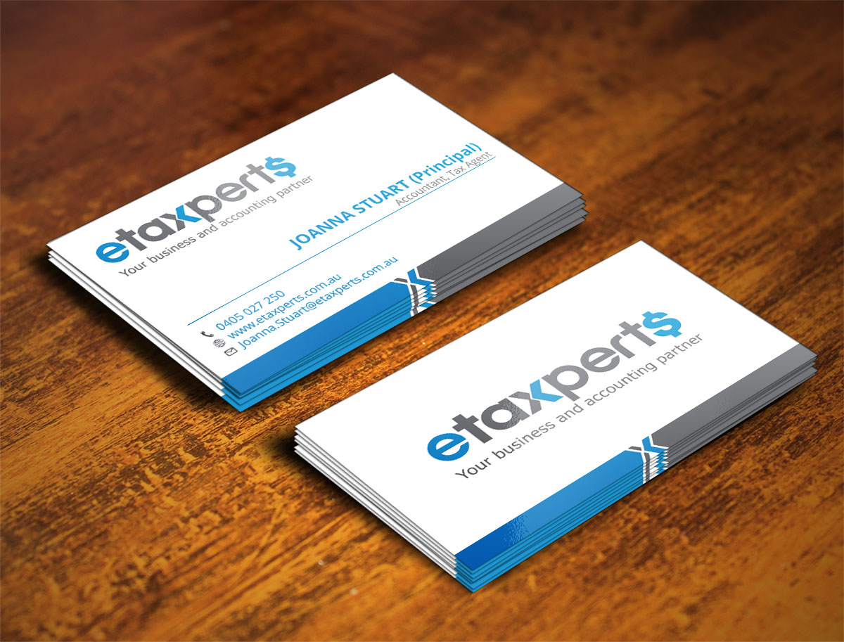 Business Card Design by Verified artistry (Design garden) for etaxperts | Design #9206974