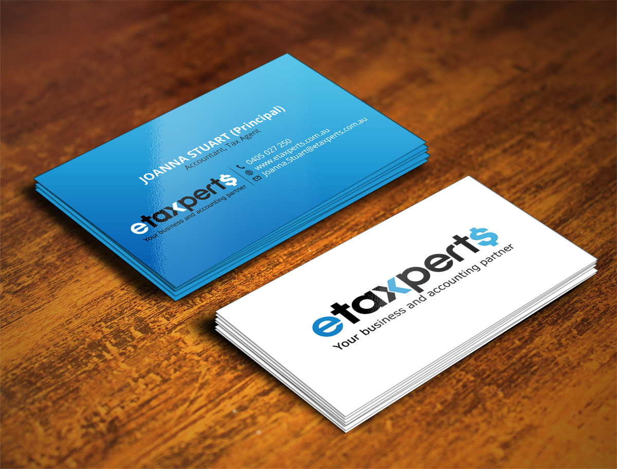 Business Card Design by Verified artistry (Design garden) for etaxperts | Design #9206975