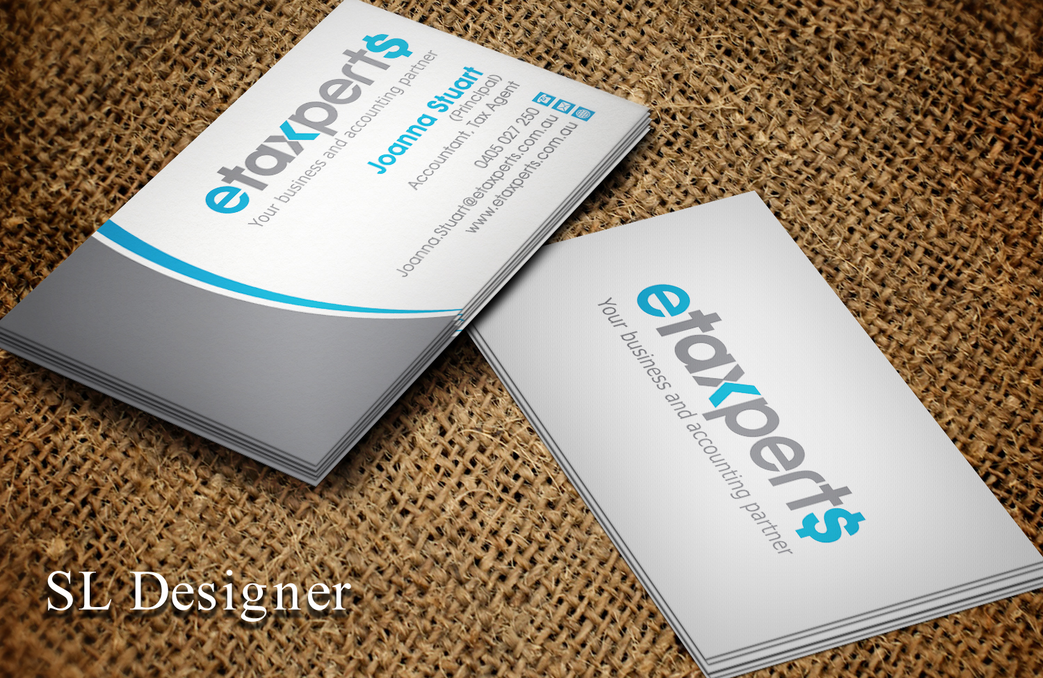 Visitenkarten-Design von SL Designer für etaxperts | Design #9192961
