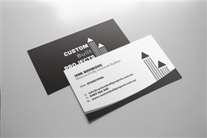 Business Card Design by Cyanide Design for Custom Built Projects | Design: #3360074