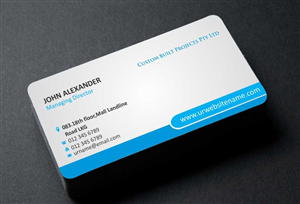 Business Card Design by AwsomeD for Custom Built Projects | Design: #3356722