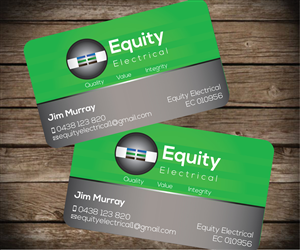 Diseño de Tarjeta de Presentación por Aaaron para Equity Electrical | Diseño: #3382747