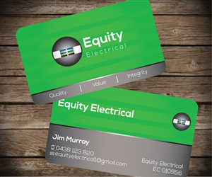 Diseño de Tarjeta de Presentación por Aaaron para Equity Electrical | Diseño: #3382775