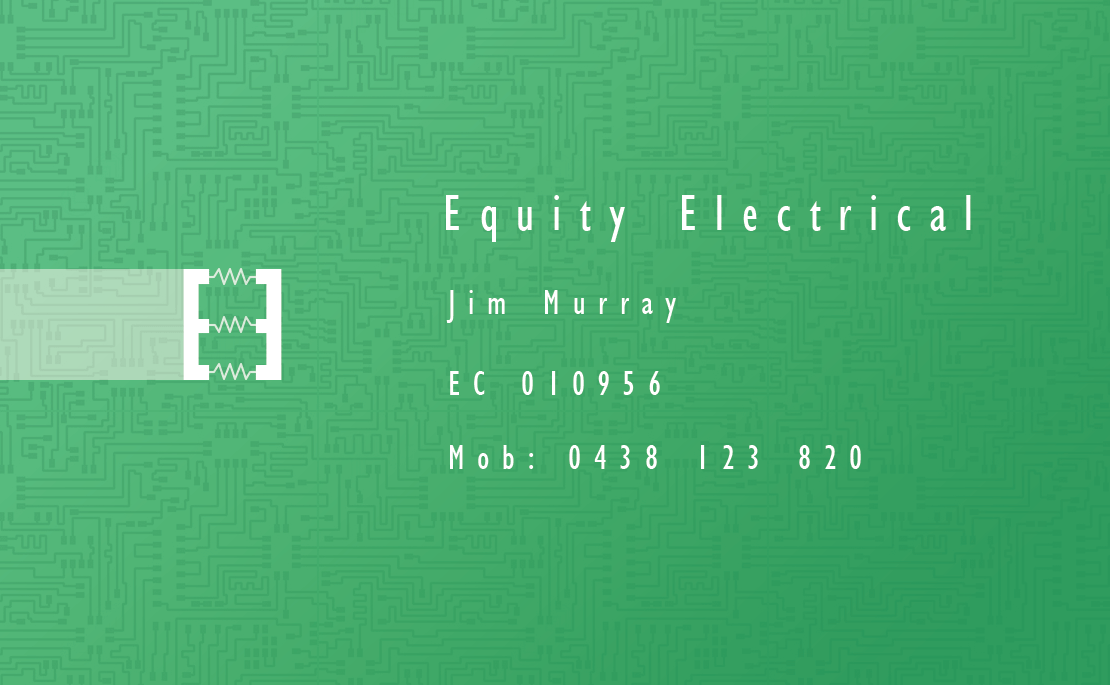 Business Card Design by M0rkD for Equity Electrical | Design #3379780