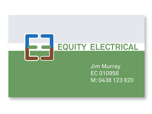 Business Card Design by Chris P for Equity Electrical | Design #3386489