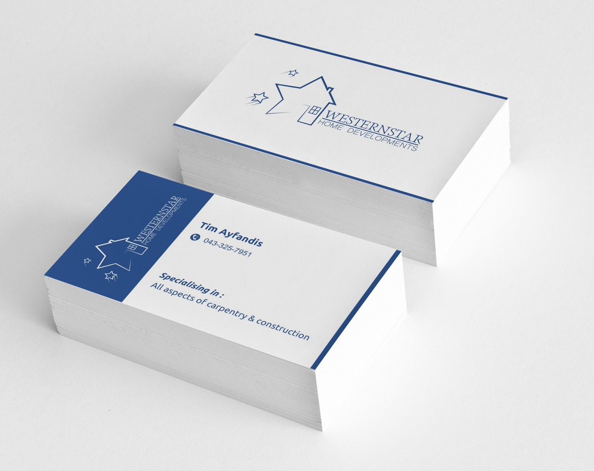 Business Card Design by INDIAN_Ashok for WesternStar Home Developments | Design #3361457