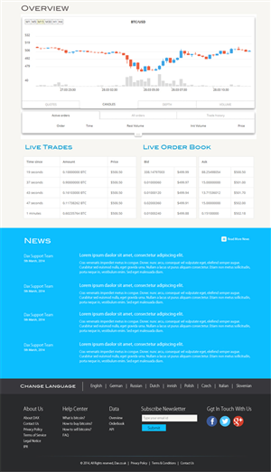 Digital Asset Exchange (front page) | Diseño Web por Expert Designer