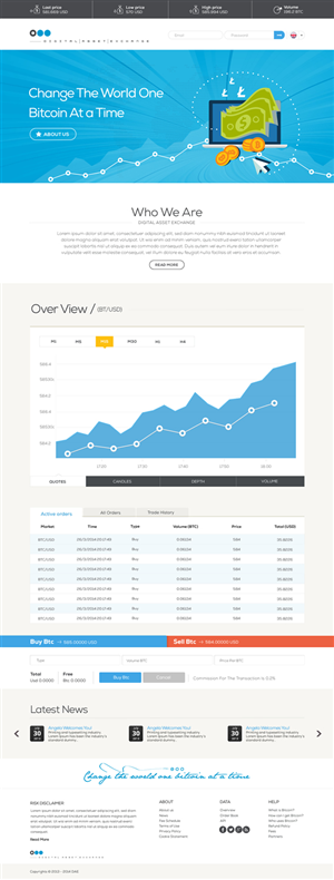 Digital Asset Exchange (front page) | Diseño Web por TechWise