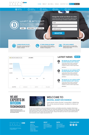 Digital Asset Exchange (front page) | Diseño Web por jeckx2