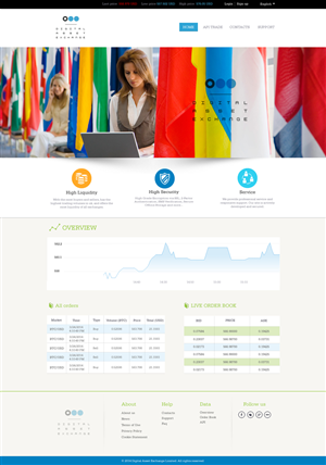 Digital Asset Exchange (front page) | Diseño Web por Behriatech