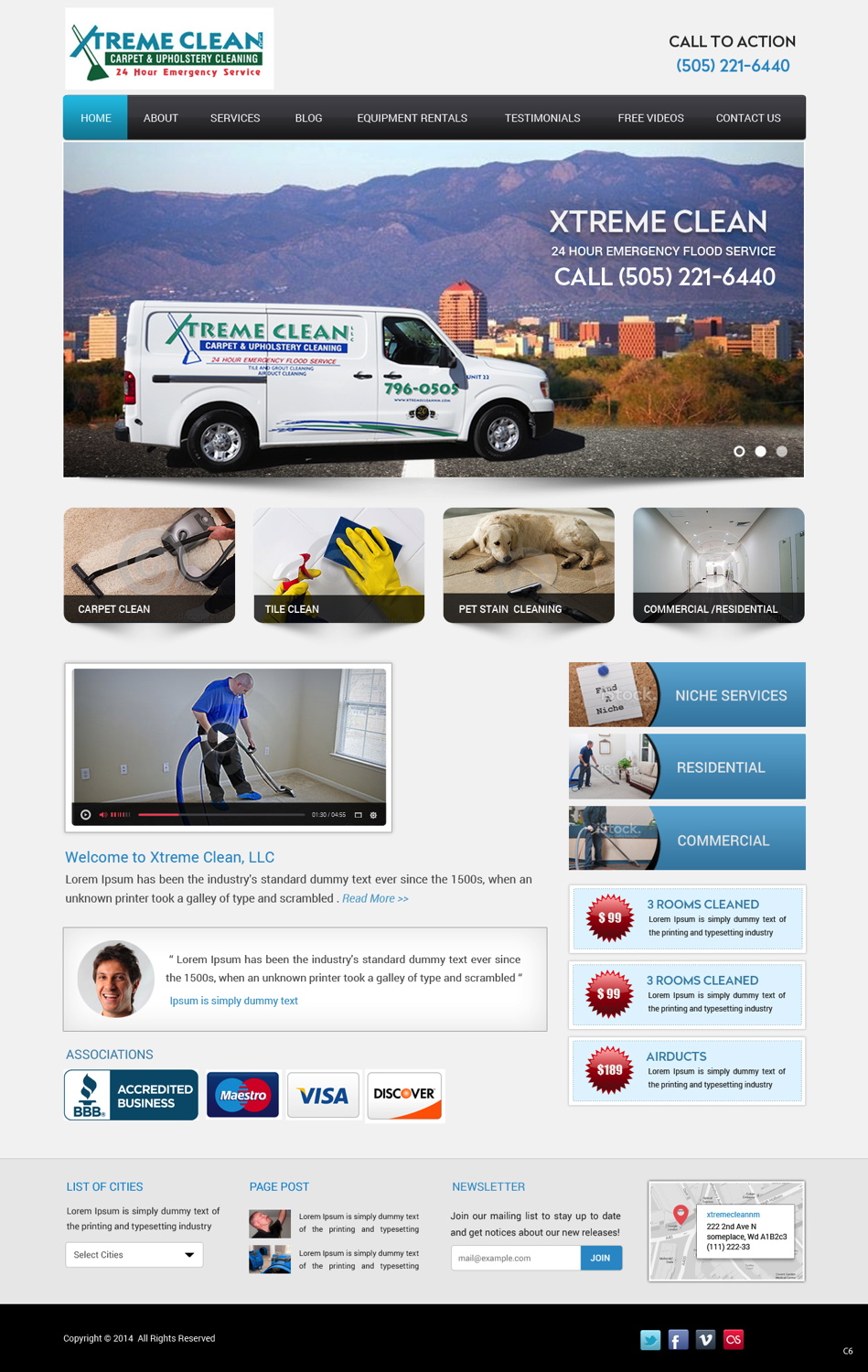 Web Design by pb for Maverick Web Video | Design #5499119