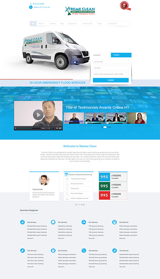 Web Design by Ananass-Templates for Maverick Web Video | Design #5067313