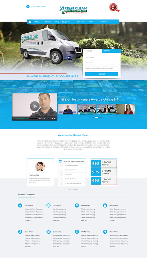 Web Design by Ananass-Templates for Maverick Web Video | Design #5067346