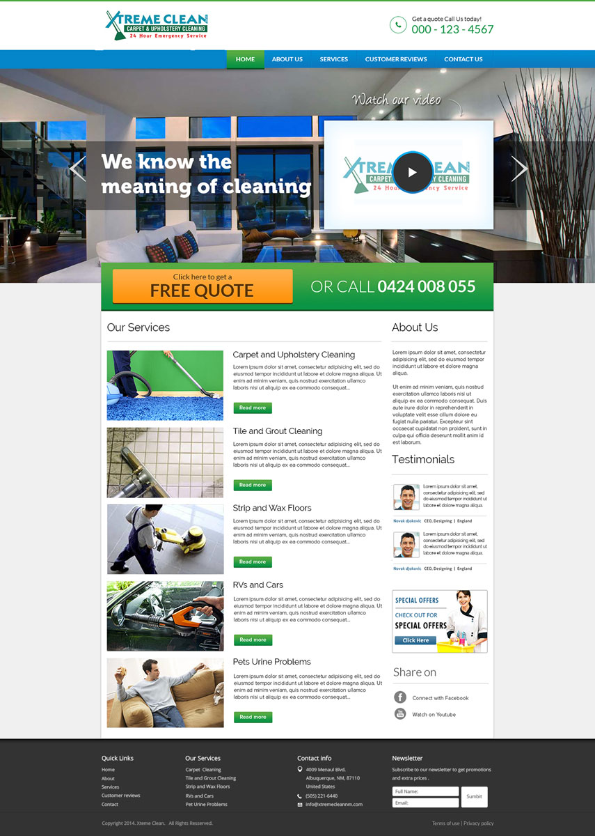 Web Design by Ljubisa for Maverick Web Video | Design #5060436