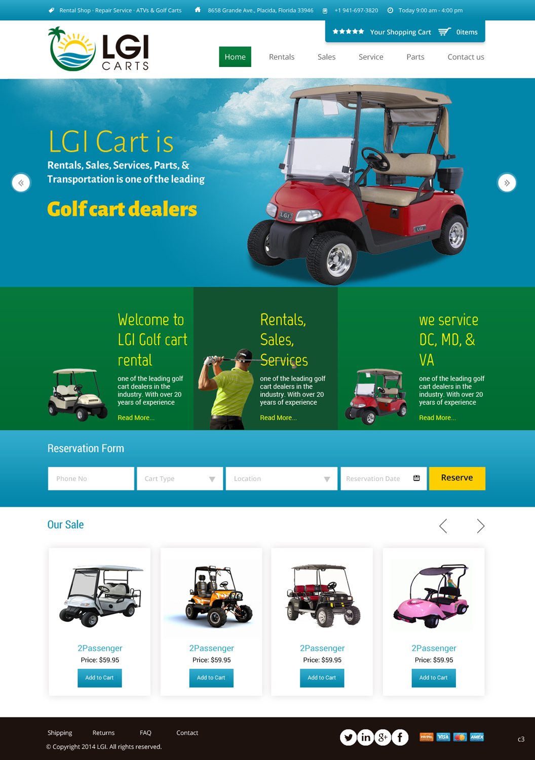 Web-Design von pb für LGI Carts | Design #3631475
