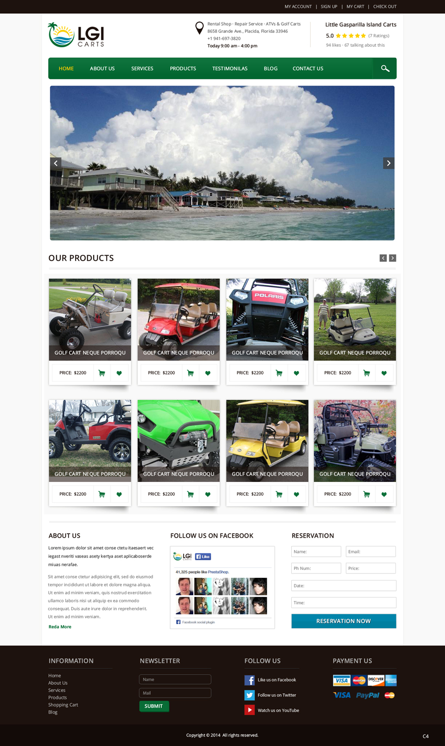Web-Design von pb für LGI Carts | Design #3631488