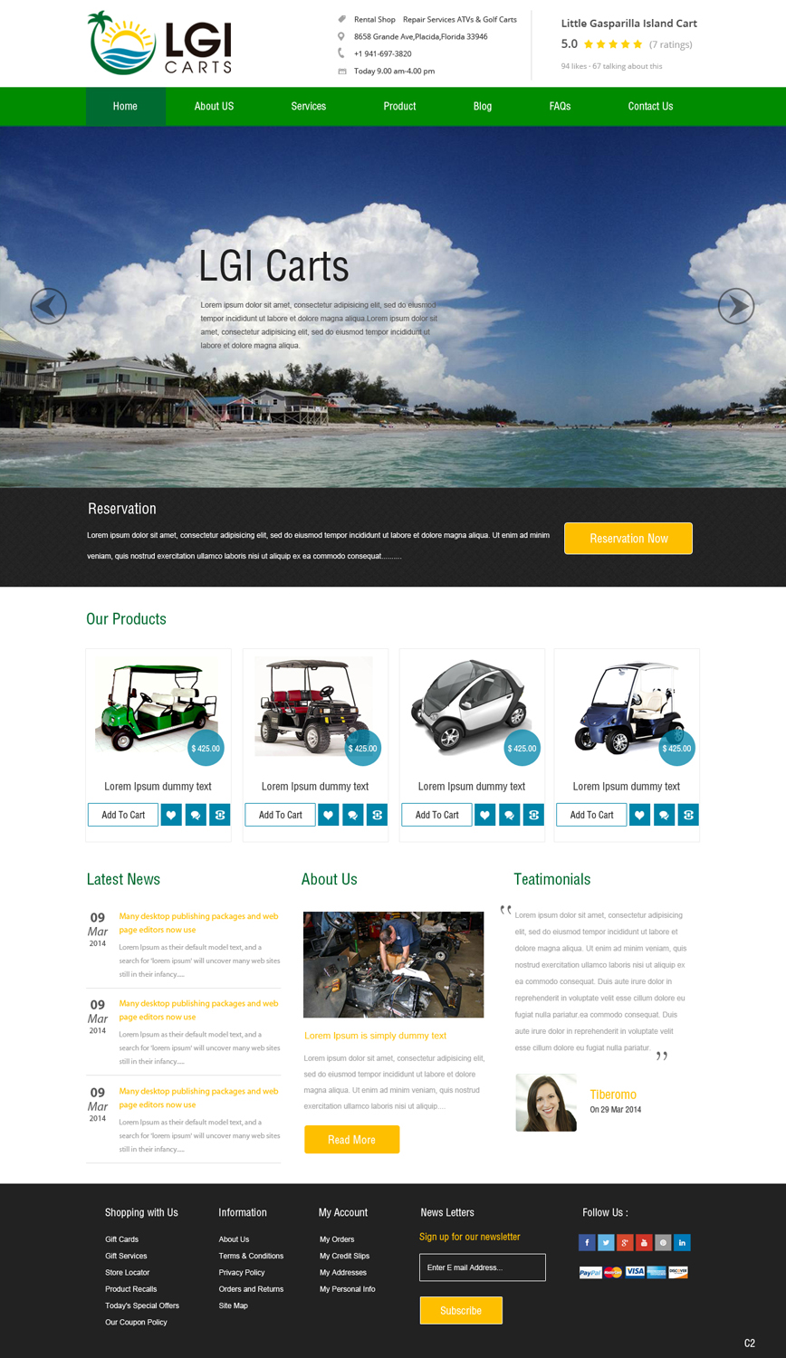 Web-Design von pb für LGI Carts | Design #3641674