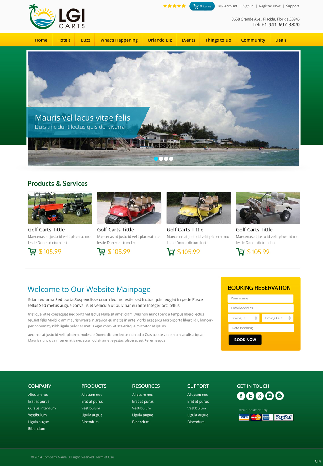 Web-Design von pb für LGI Carts | Design #3641690