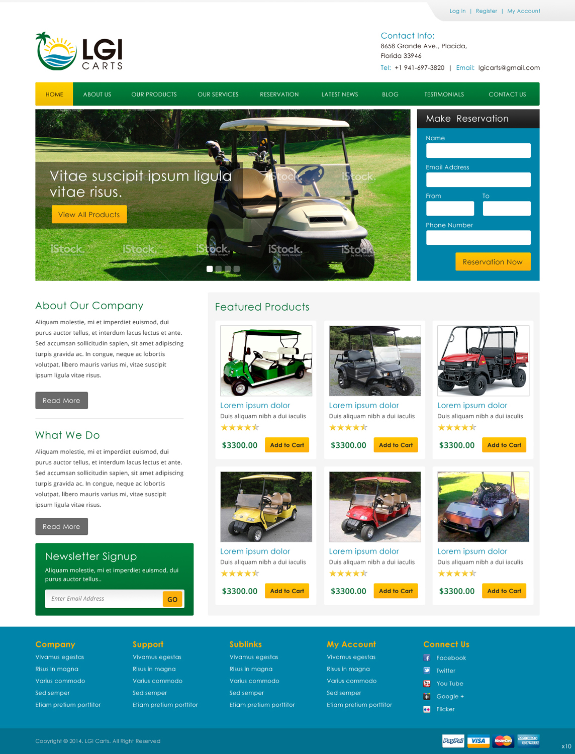 Web-Design von pb für LGI Carts | Design #3646778